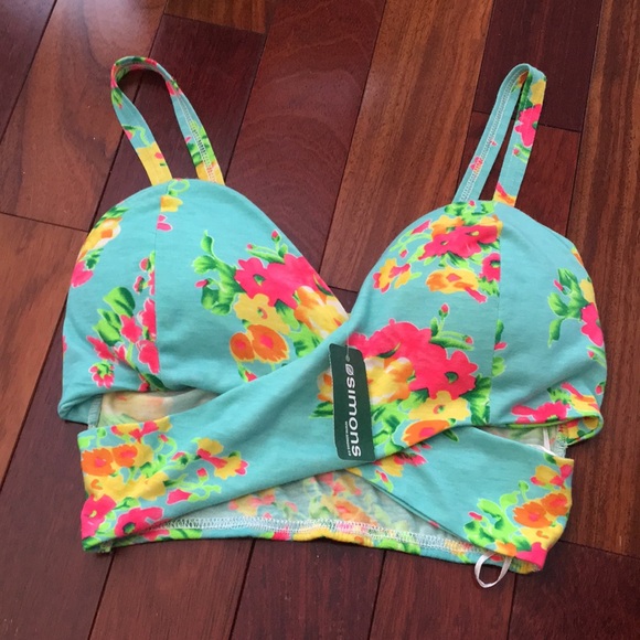 REVERSE Flower CROP Top Size Small - Picture 1 of 8